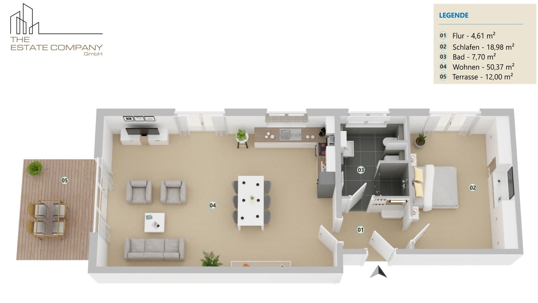 Exklusive Erdgeschosswohnung mit großzügiger Terrasse und Garten, Außenansicht