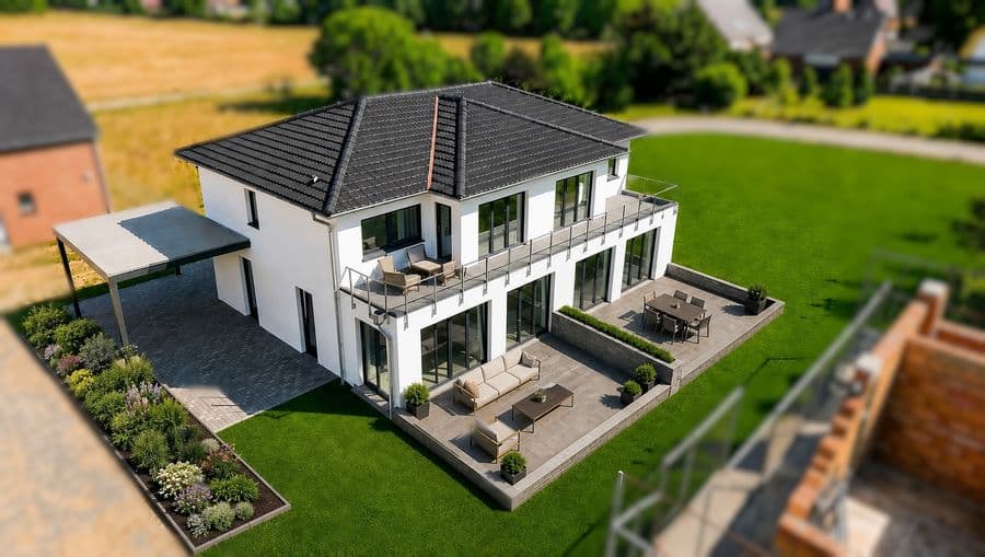 Erstbezug im Neubau – Moderne Doppelhaushälfte mit Garten und Dachterrasse in Abbesbüttel
