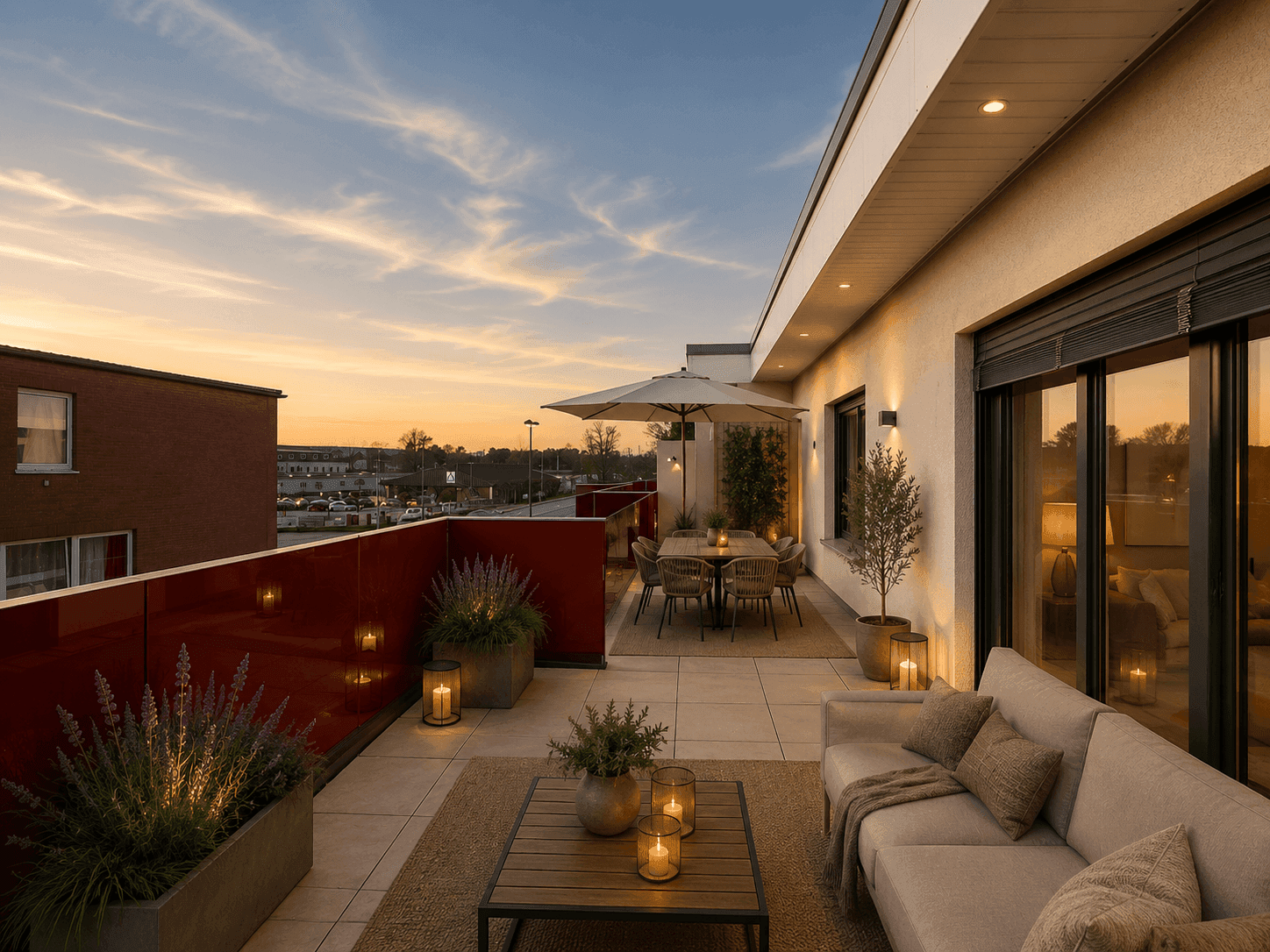 Exklusives 3-Zimmer-Penthouse mit lichtdurchflutetem Wohnbereich, Außenansicht