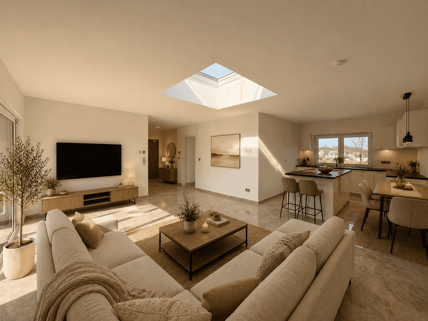 Exklusives 3-Zimmer-Penthouse mit lichtdurchflutetem Wohnbereich, Bild 3