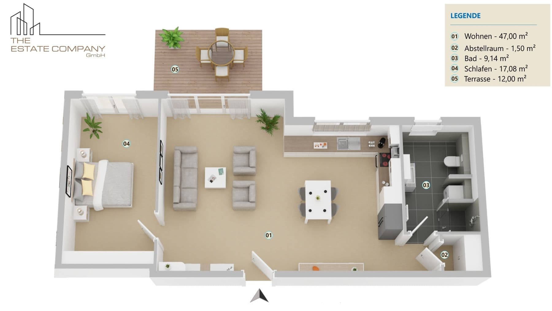 Komfort trifft Stil – großzügige 2-Zimmer-Erdgeschosswohnung mit Terrasse, Außenansicht