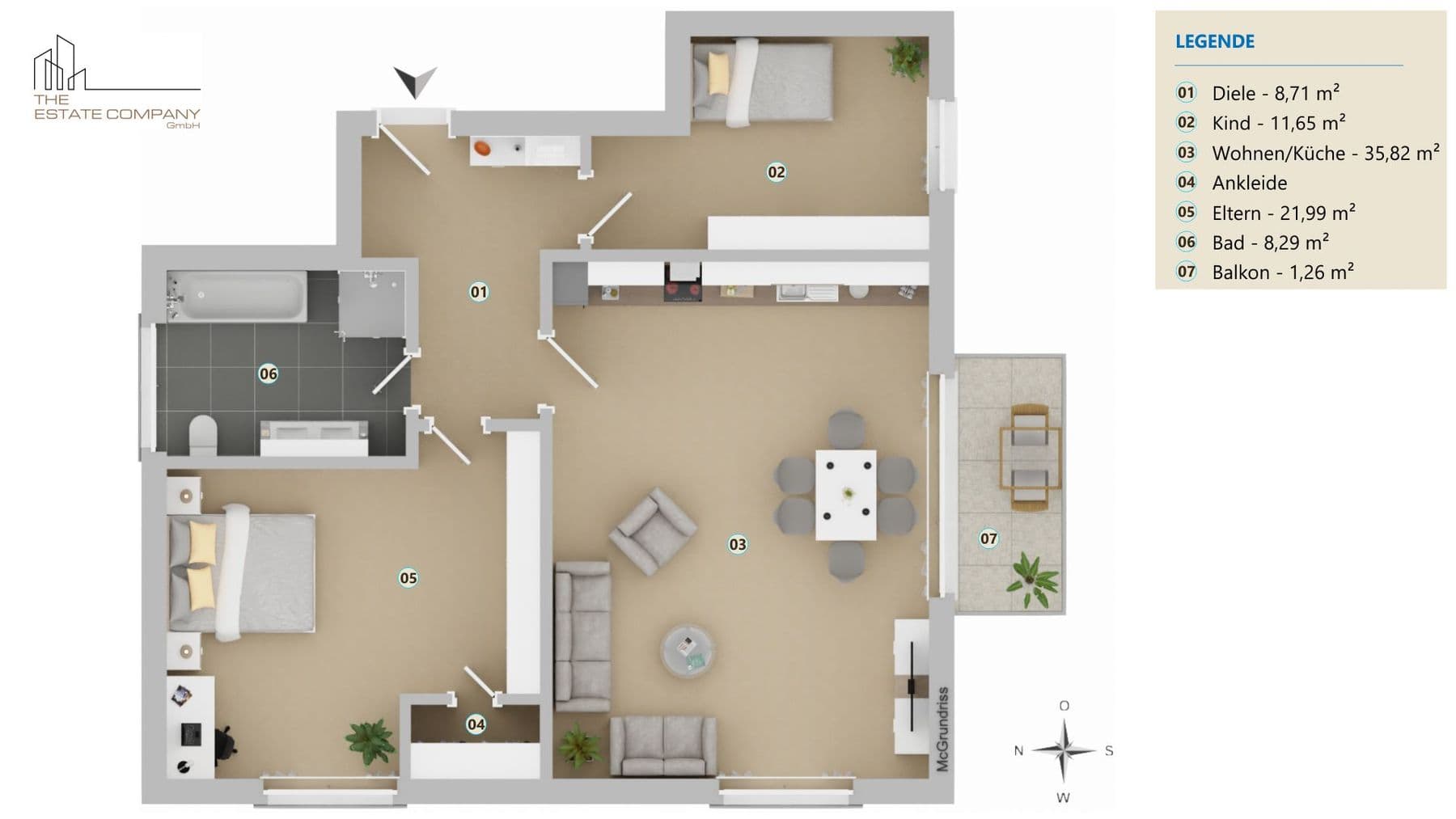 Lichtdurchflutete 3-Zimmer-Wohnung im Herzen von Gifhorn, Bild 2