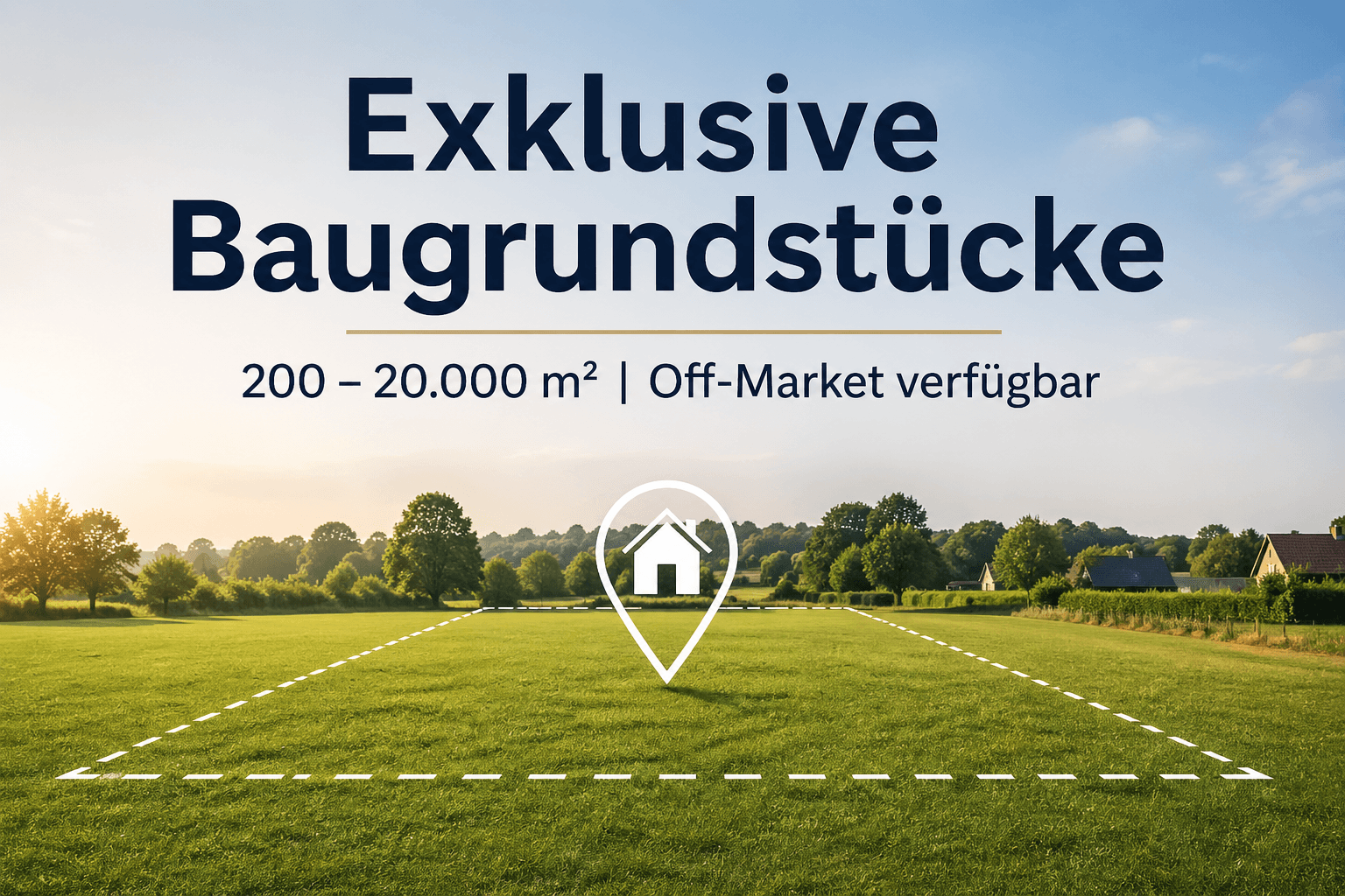 Grundstücke für EFH bis Projektentwicklung | 200–20.000 m², Außenansicht