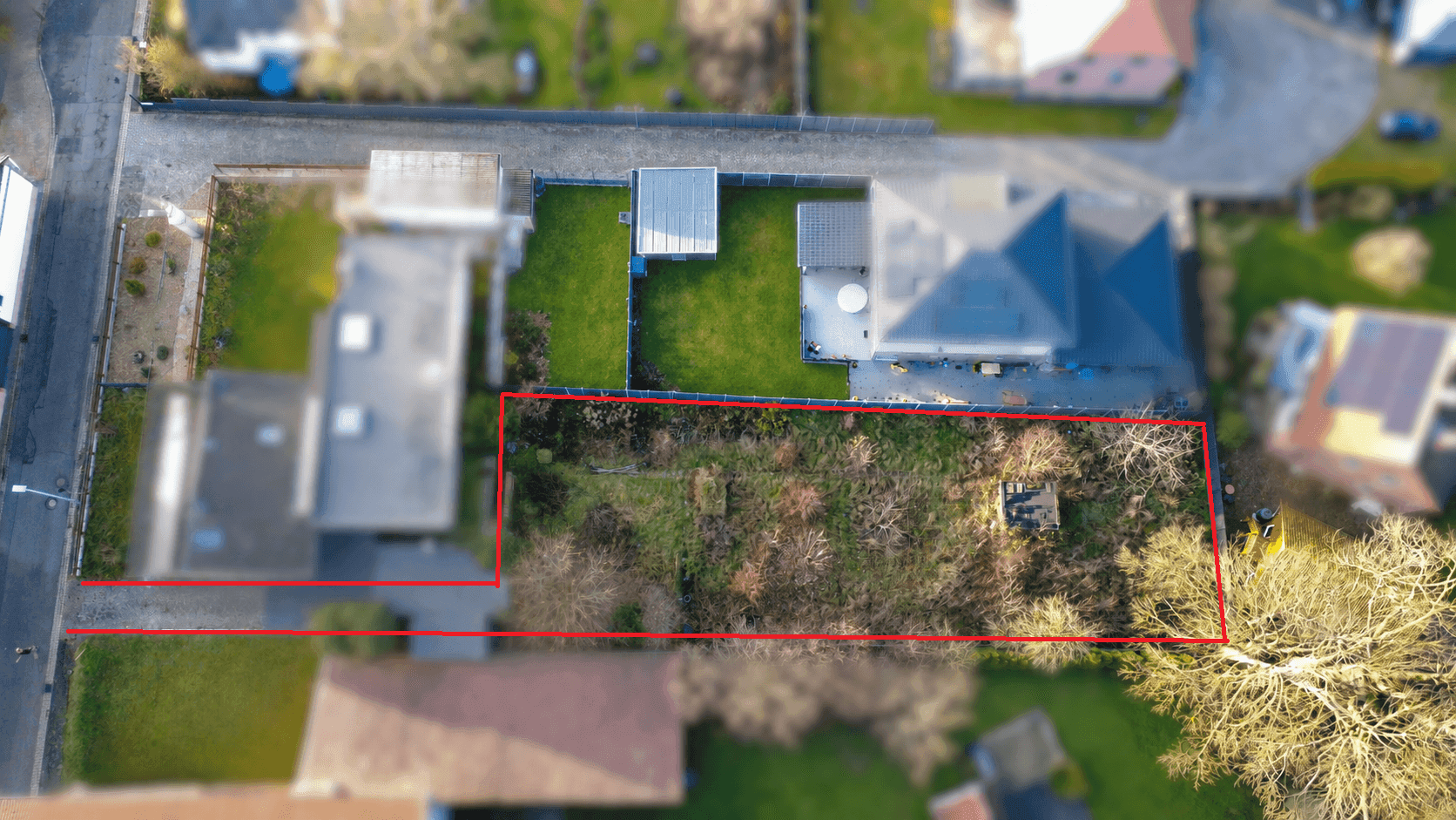 Attraktives Baugrundstück mit projektierter Doppelhaushälfte in Lehre, Außenansicht