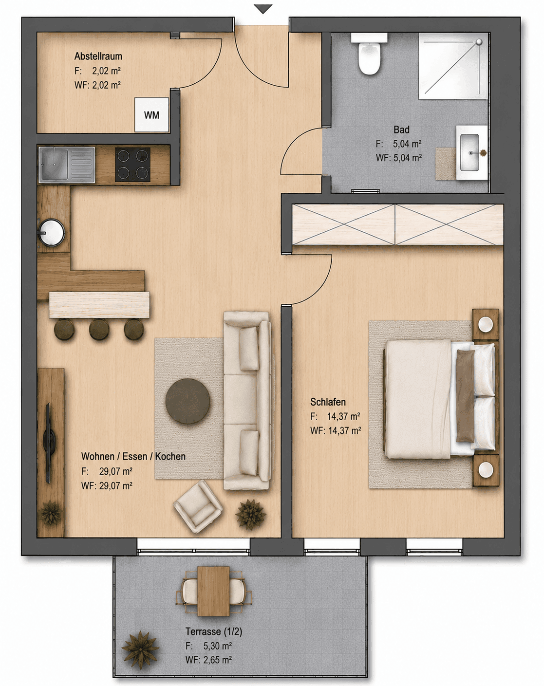 Barrierefrei wohnen mit Zukunft – Moderne 2-Zimmer-Neubauwohnung mit Balkon, Außenansicht